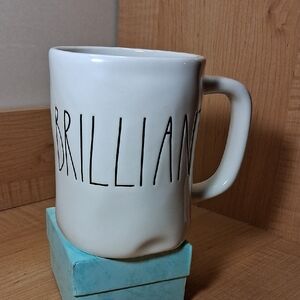 Rae Dunn White 'Brilliant' Mug
